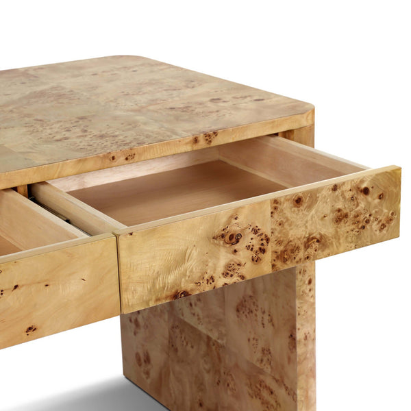 Home Fashion Mullins Desk Natural Mappa Burl By Four Hands