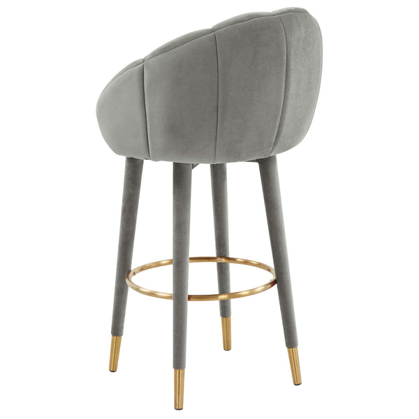 Home Fashion Myla Swivel Bar & Counter Stool Light Grey