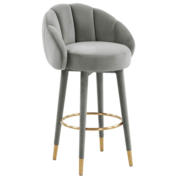 Home Fashion Myla Swivel Bar & Counter Stool Light Grey