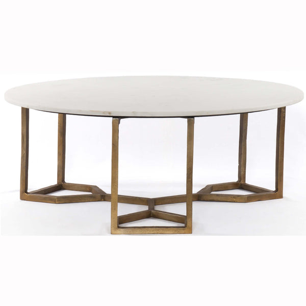 home fashion Naomi Coffee Table White Marble by Four Hands