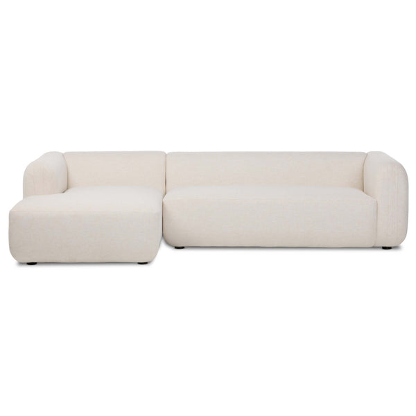 Home Fashion Nara 2-Piece Sectional Nomad Snow By Four Hands