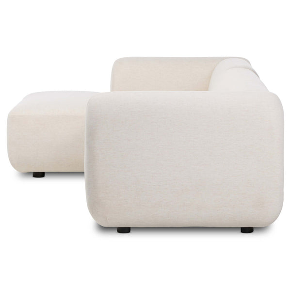 Home Fashion Nara 2-Piece Sectional Nomad Snow By Four Hands