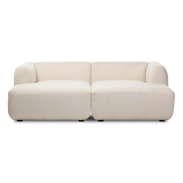 Home Fashion Nara 2Pc Media Lounger Nomad Snow By Four Hands