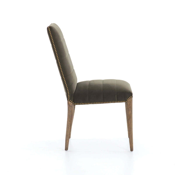 Home Fashion Nate Dining Chair Modern Velvet Loden Set Of 2 By Four Hands