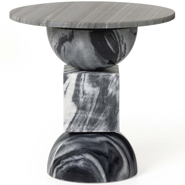 Home Fashion Neda End Table Ebony Marble By Four Hands