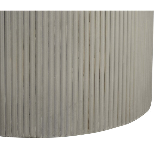 Home Fashion Nicolette 55" Round Dining Table Light Grey Marble Look