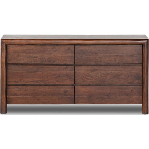 Home Fashion Nigel 6 Drawer Dresser Rustic Brown By Four Hands