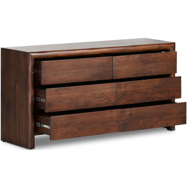 Home Fashion Nigel 6 Drawer Dresser Rustic Brown By Four Hands