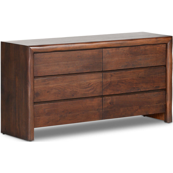 home fashion Nigel 6 Drawer Dresser Rustic Brown by Four Hands