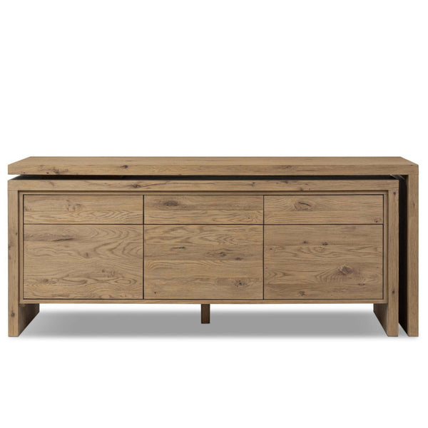 Home Fashion Noah Rotating Desk Aged Smoked Oak By Four Hands