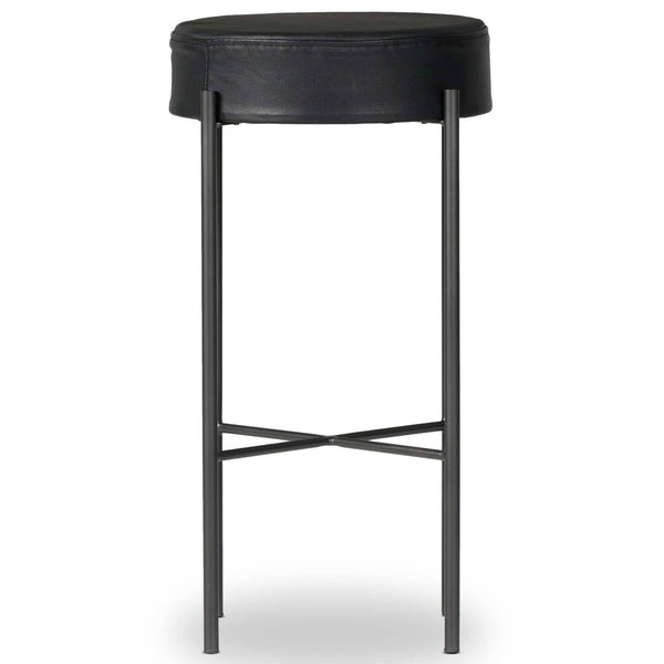 Home Fashion Nocona Leather Bar & Counter Stool Black By Four Hands