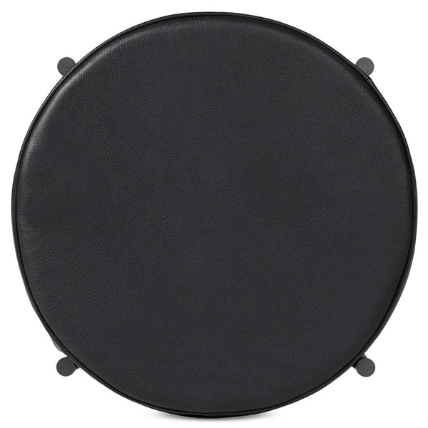 Home Fashion Nocona Leather Bar & Counter Stool Black By Four Hands