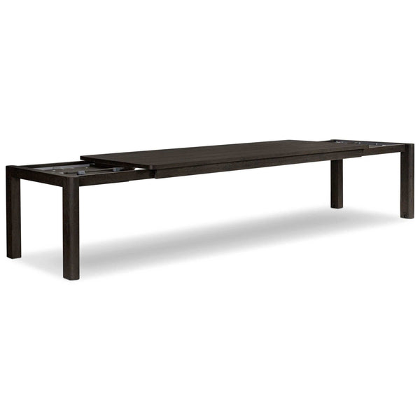 Home Fashion Noeline Double Extension Dining Table Smoked Black Oak By Four Hands