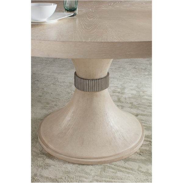 Home Fashion Nouveau Chic Round Pedestal Dining Table
