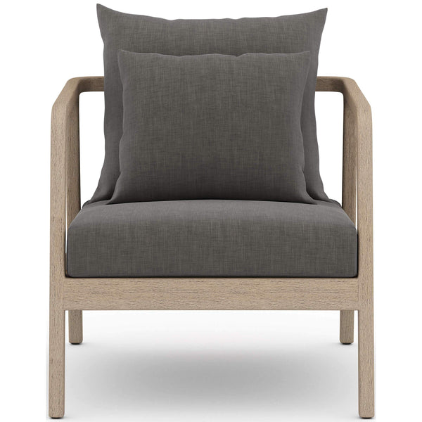 Home Fashion Numa Outdoor Chair Charcoal/Washed Brown By Four Hands