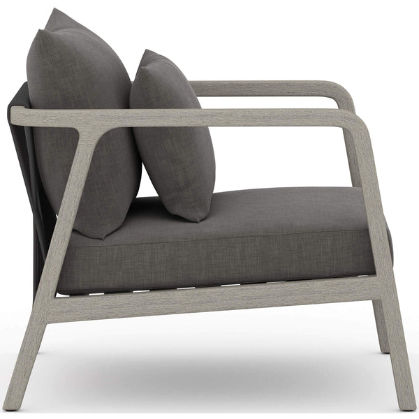 Home Fashion Numa Outdoor Chair Charcoal/Weathered Grey By Four Hands