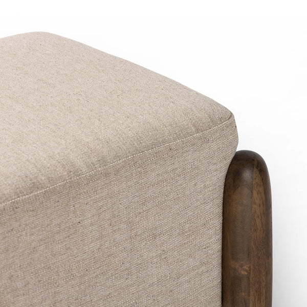 Home Fashion Oaklynn 21" Ottoman Alcala Wheat By Four Hands