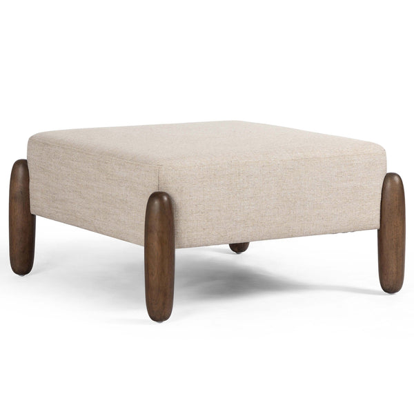 home fashion Oaklynn 32" Ottoman Alcala Wheat by Four Hands