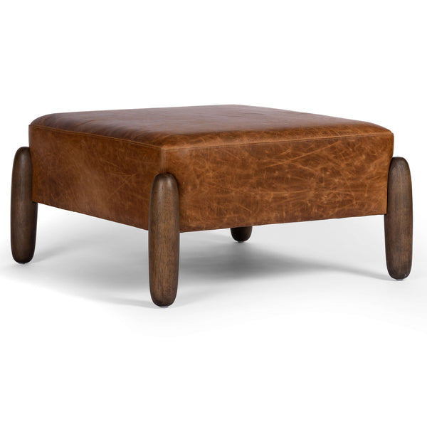home fashion Oaklynn 32" Ottoman Raleigh Chestnut by Four Hands