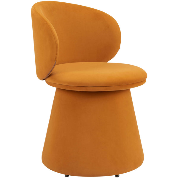 home fashion Oblic Swivel Dining Chair Orange Set of 2