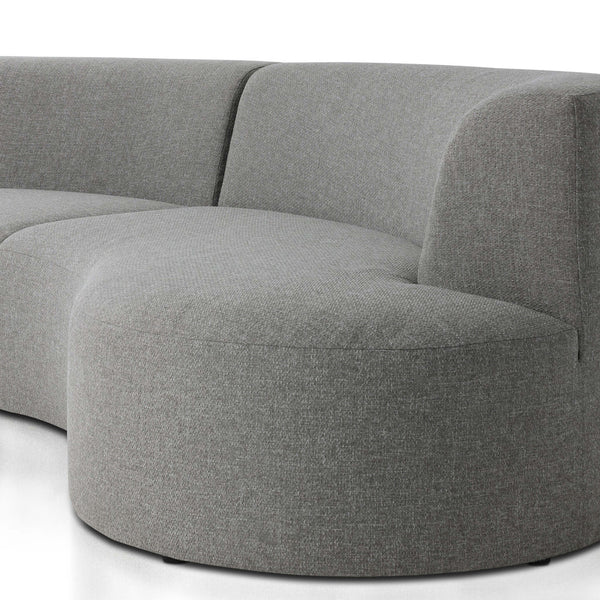 Home Fashion Opal Outdoor 2 Piece Curved Sectional Hayes Smoke By Four Hands