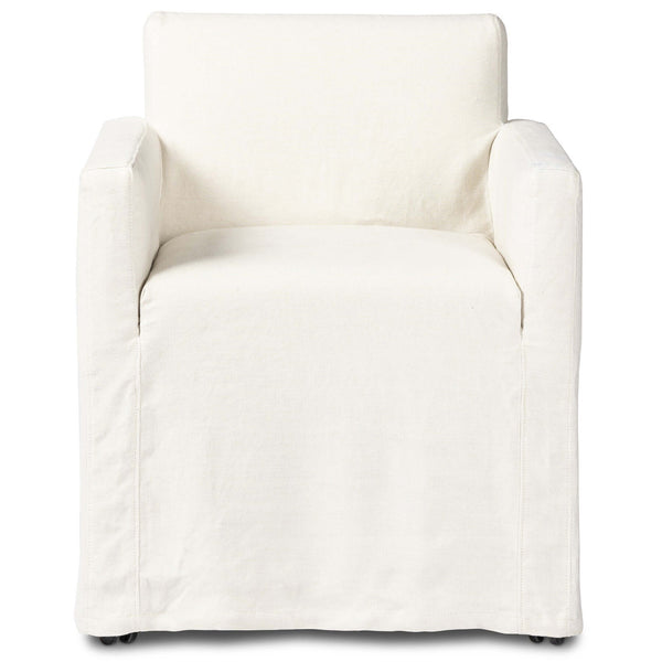 Home Fashion Ostend Outdoor Slipcover Dining Chair Bombay Flax Set Of 2 By Four Hands