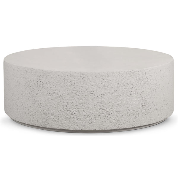 home fashion Otero Round Outdoor Coffee Table White by Four Hands