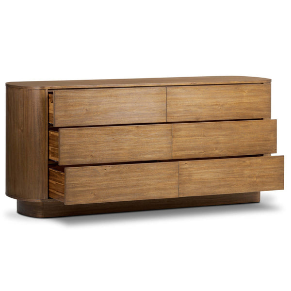 Home Fashion Paden 6 Drawer Dresser Seasoned Brown By Four Hands