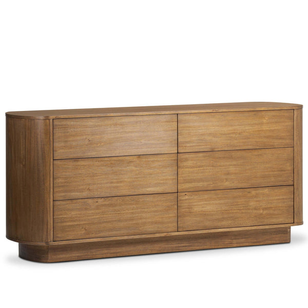 home fashion Paden 6 Drawer Dresser Seasoned Brown by Four Hands