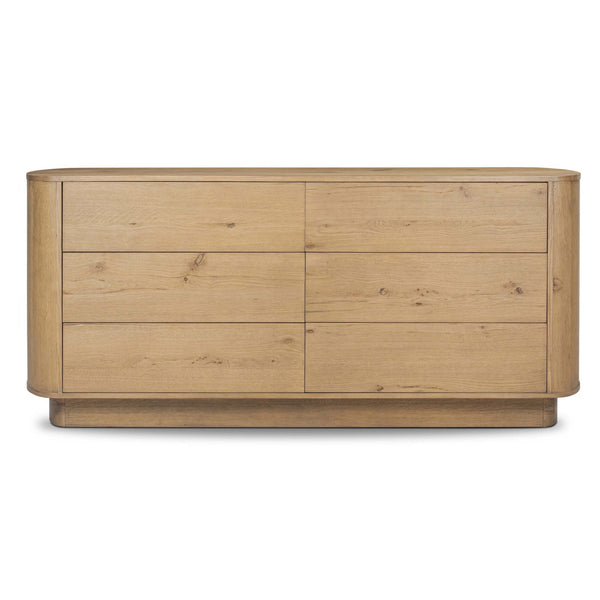 Home Fashion Paden 6 Drawer Dresser Worn Oak By Four Hands