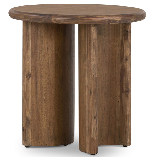 home fashion Paden End Table Seasoned Brown Acacia by Four Hands