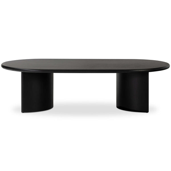Home Fashion Paden Large Coffee Table 65" Aged Black By Four Hands