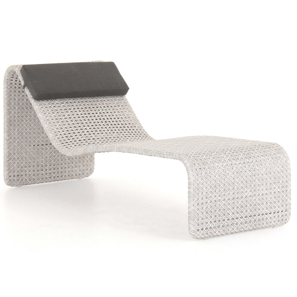 home fashion Paige Outdoor Woven Chaise Brushed Grey by Four Hands