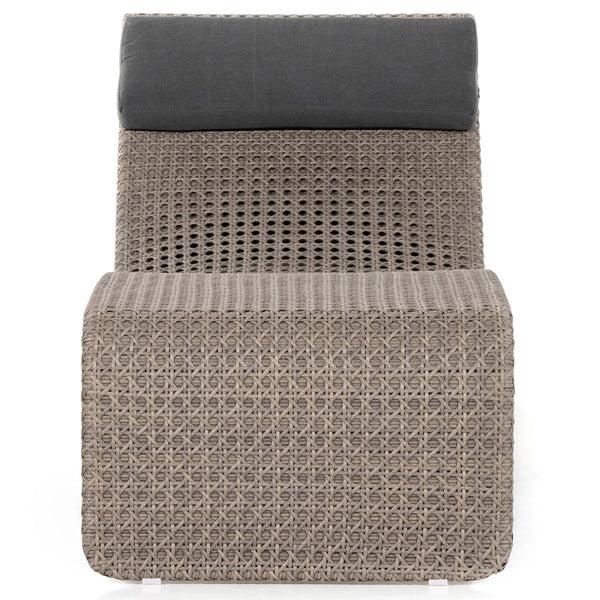 Home Fashion Paige Outdoor Woven Chaise Weathered Brown By Four Hands