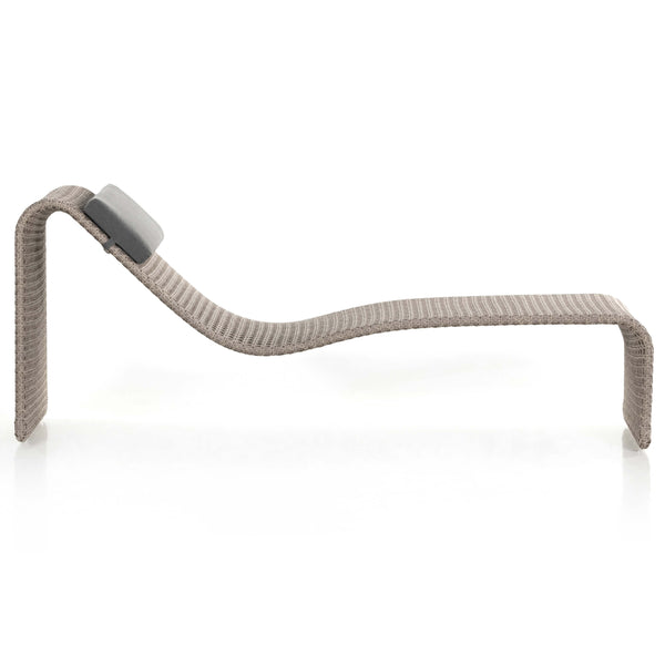 Home Fashion Paige Outdoor Woven Chaise Weathered Brown By Four Hands