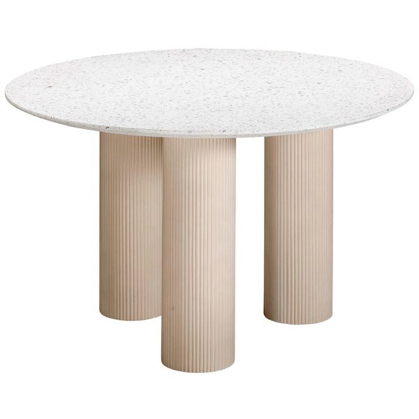 Home Fashion Parcino Outdoor Round Dining Table Terrazzo