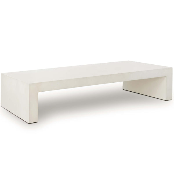 home fashion Parish Coffee Table White Concrete by Four Hands