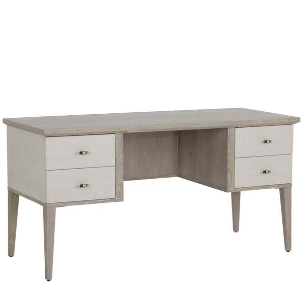 home fashion Pattinson Desk White Ceruse/Cream Shagreen