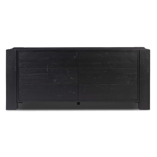 Home Fashion Perot 6 Drawer Dresser Aged Black By Four Hands