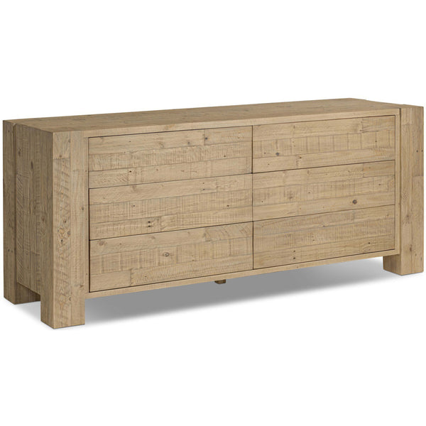 home fashion Perot 6 Drawer Dresser Light Blonde by Four Hands