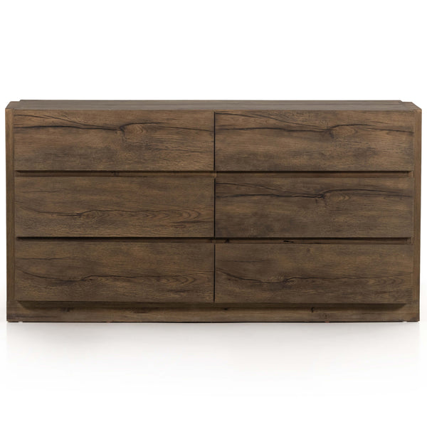 Home Fashion Perrin 6 Drawers Dresser Rustic Fawn By Four Hands