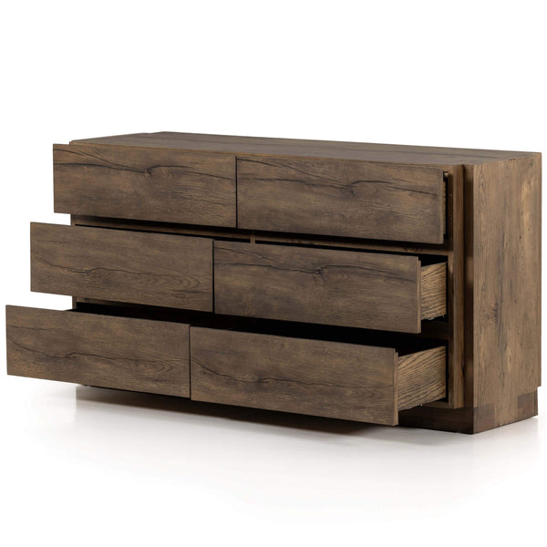 Home Fashion Perrin 6 Drawers Dresser Rustic Fawn By Four Hands