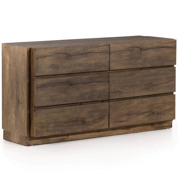 home fashion Perrin 6 Drawers Dresser Rustic Fawn by Four Hands