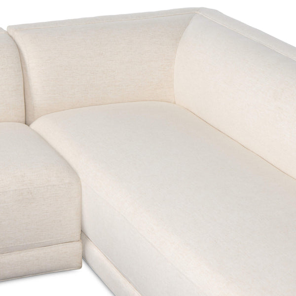 Home Fashion Phillip 2-Piece Sectional Nomad Snow By Four Hands