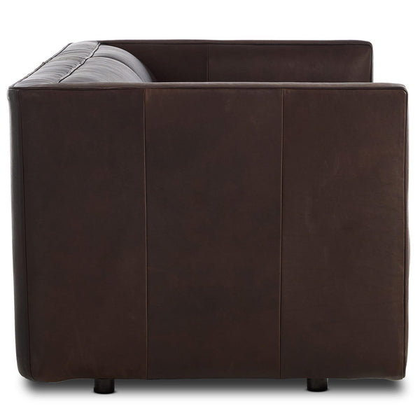 Home Fashion Phillip Leather Sofa Heirloom Cigar By Four Hands