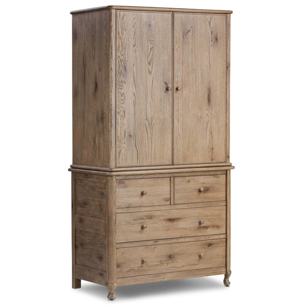 home fashion Pika Armoire Weathered Oak by Four Hands
