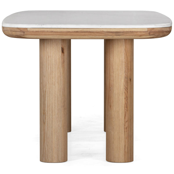 Home Fashion Pillar Rectangular Dining Table Calm Nature