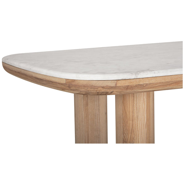 Home Fashion Pillar Rectangular Dining Table Calm Nature