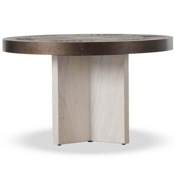 Home Fashion Poker Table Bleached Guanacaste By Four Hands