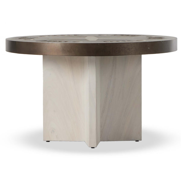 Home Fashion Poker Table Bleached Guanacaste By Four Hands